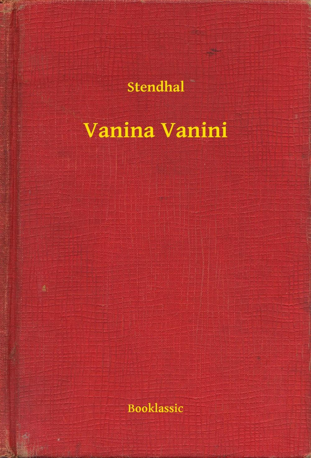 Big bigCover of Vanina Vanini