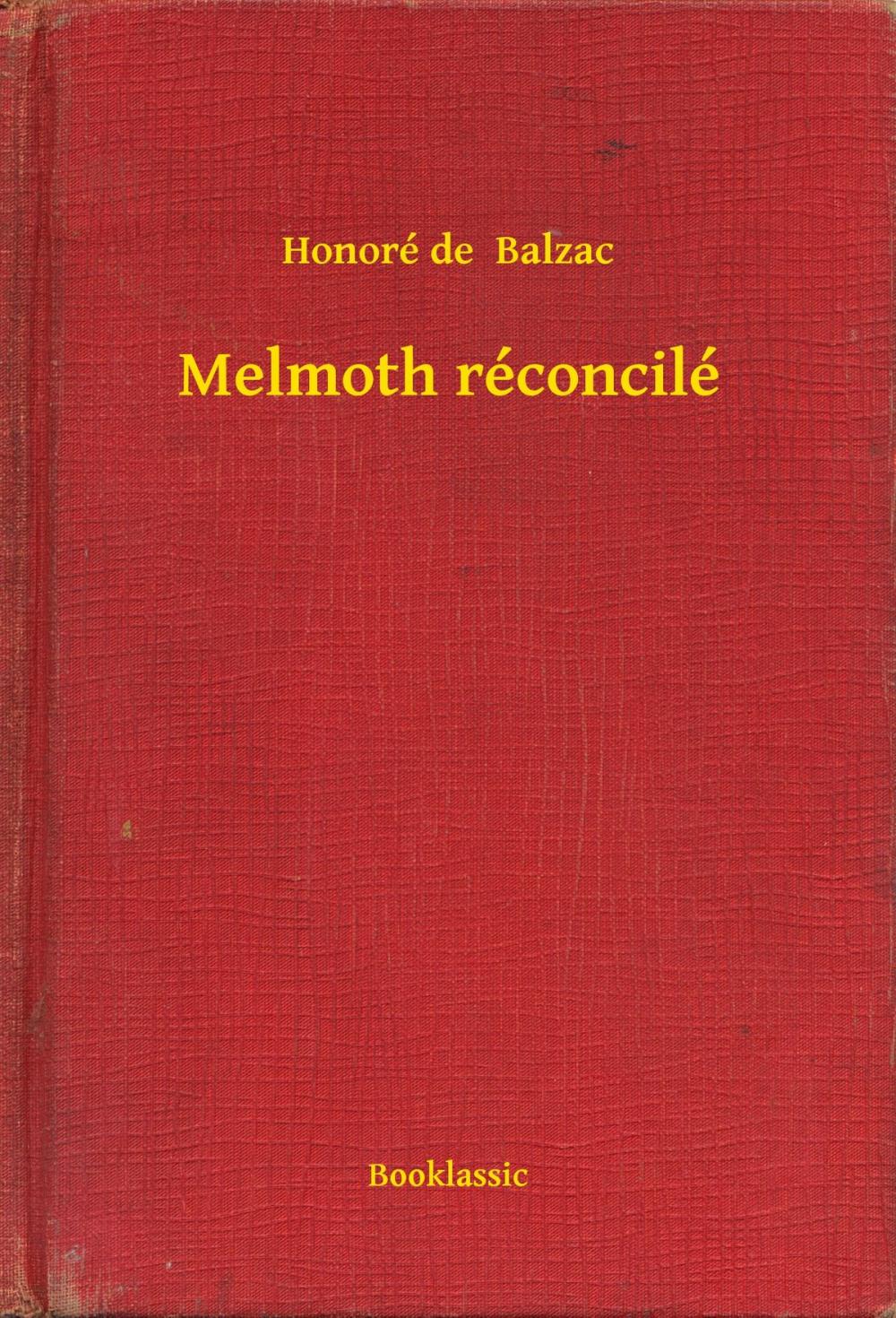 Big bigCover of Melmoth réconcilé