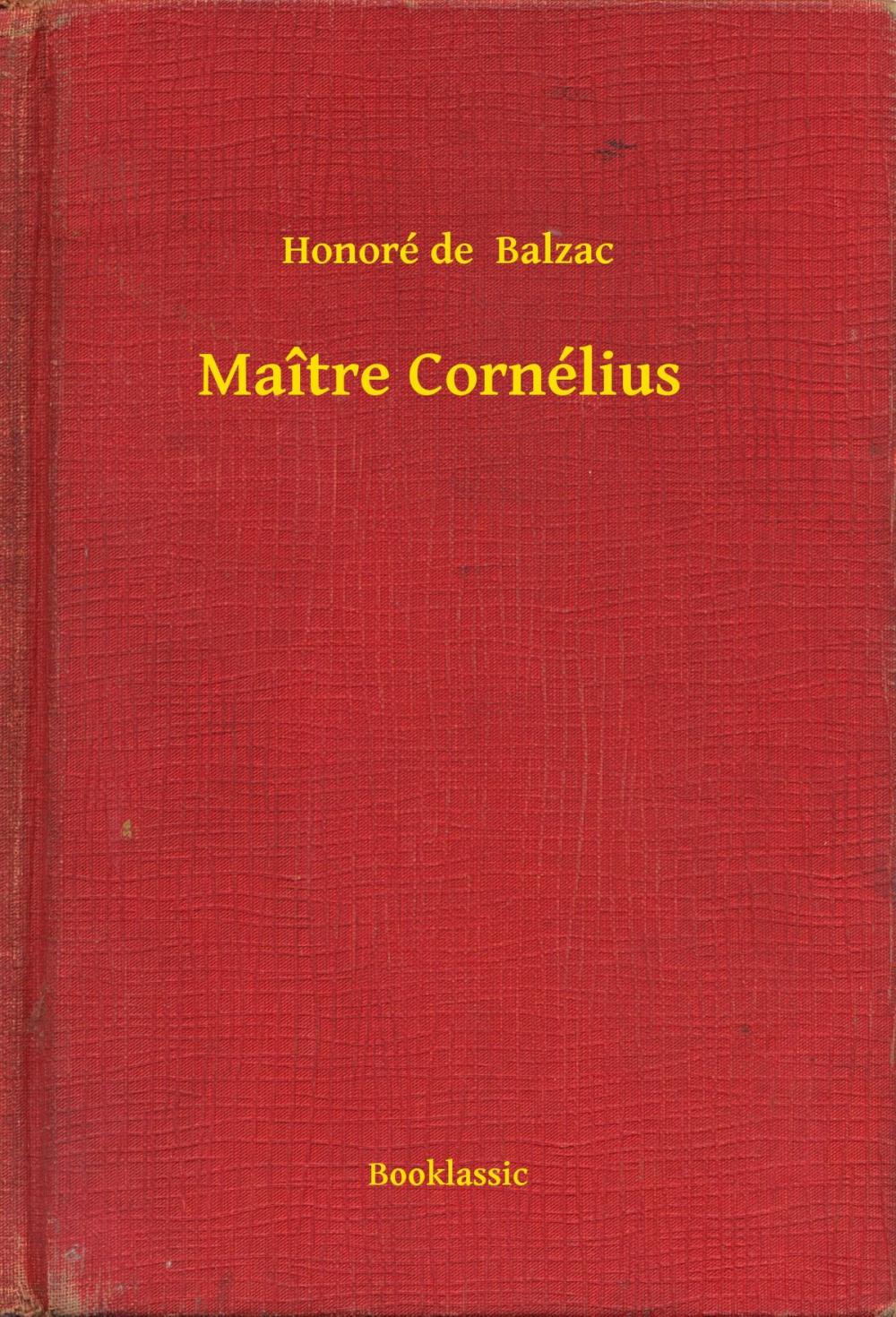 Big bigCover of Maître Cornélius