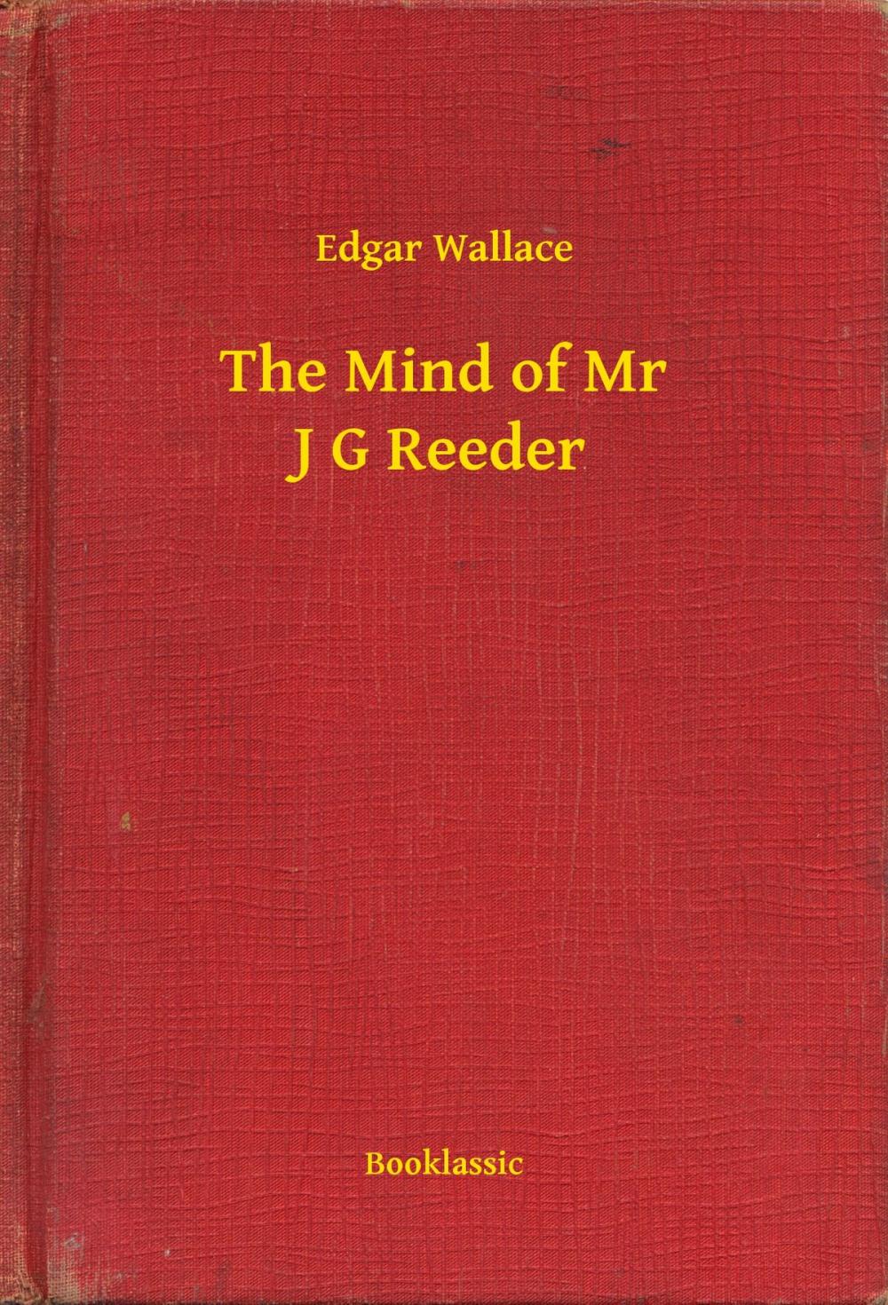 Big bigCover of The Mind of Mr J G Reeder