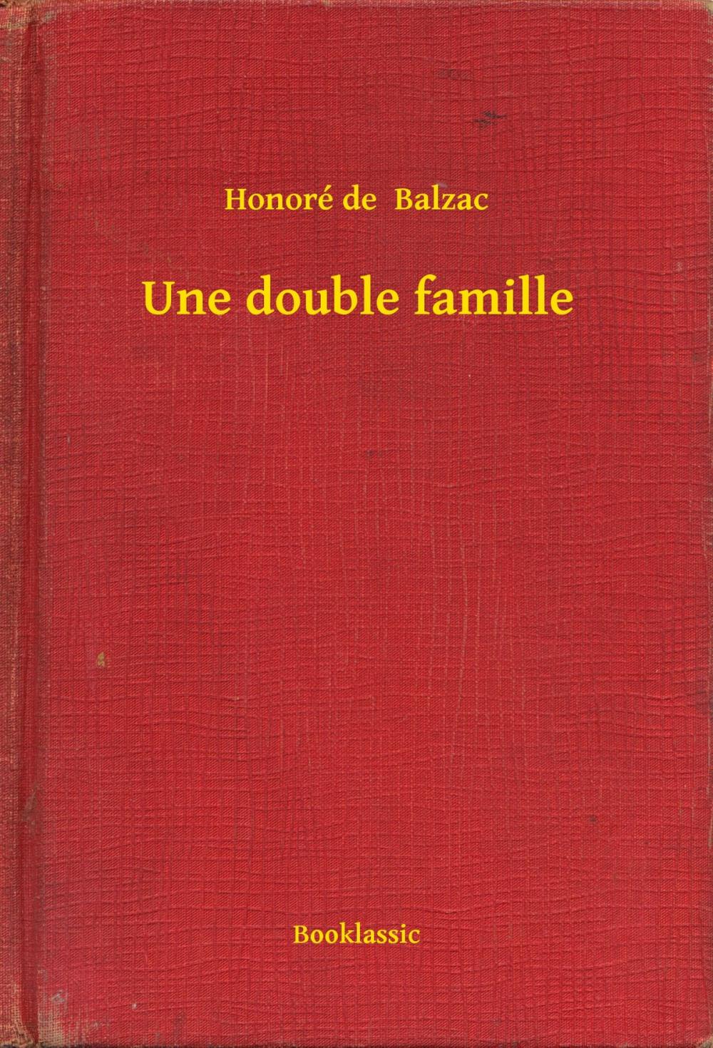 Big bigCover of Une double famille