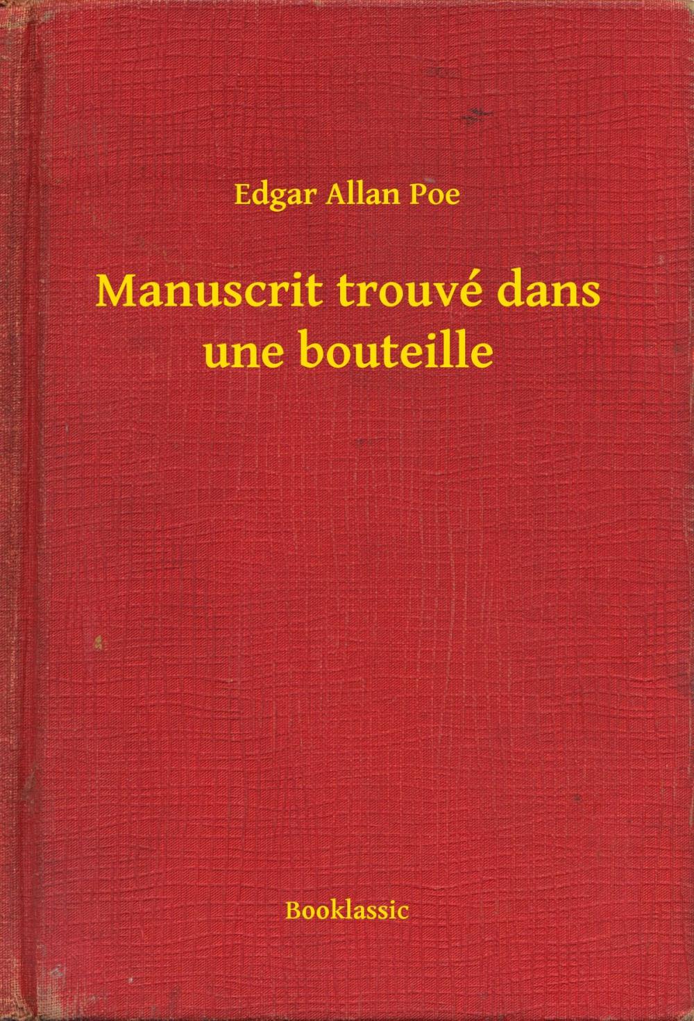 Big bigCover of Manuscrit trouvé dans une bouteille