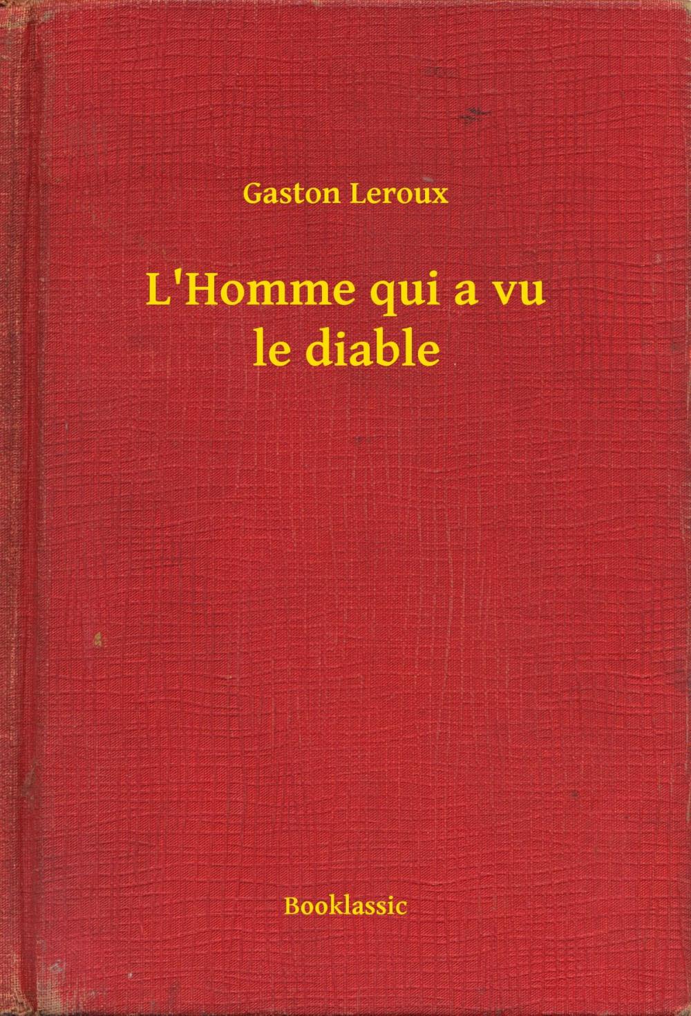 Big bigCover of L'Homme qui a vu le diable