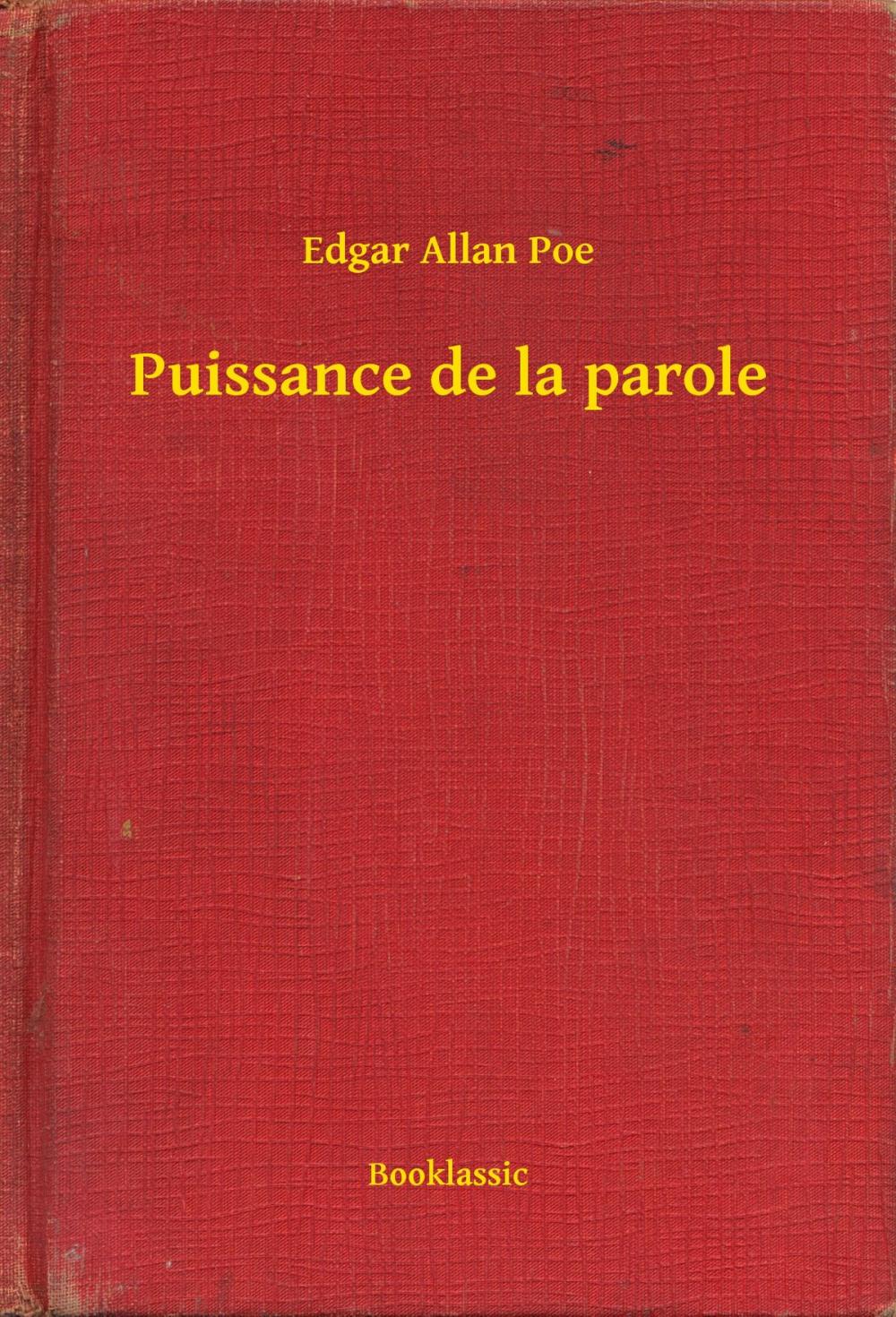 Big bigCover of Puissance de la parole