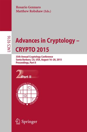 Cover of the book Advances in Cryptology -- CRYPTO 2015 by Patrick Amar