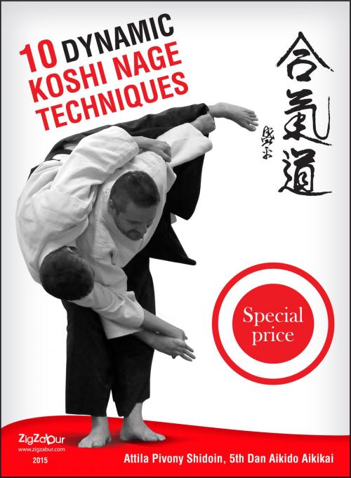 Cover of the book 10 Dynamic Koshi Nage techniques by ATTILA PIVONY-SENSEI SHIDOIN 5TH DAN AIKIDO AIKIKAI, Zigzabur North America LLC