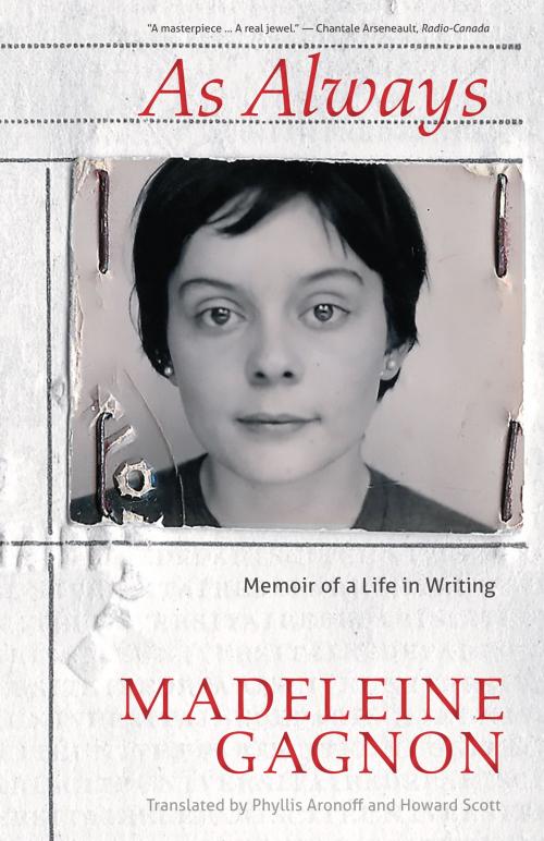 Cover of the book As Always by Madeleine Gagnon, Talonbooks