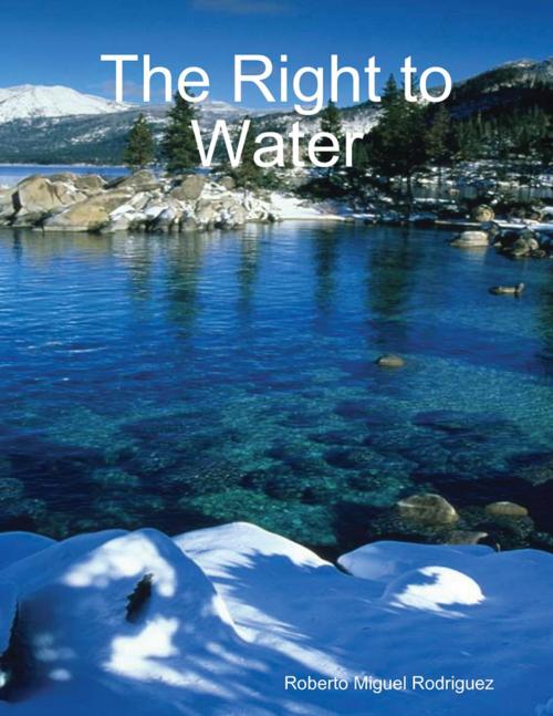 Cover of the book The Right to Water by Roberto Miguel Rodriguez, Lulu.com