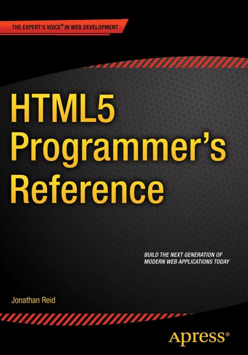 Cover of the book HTML5 Programmer's Reference by Jonathan Reid, Apress