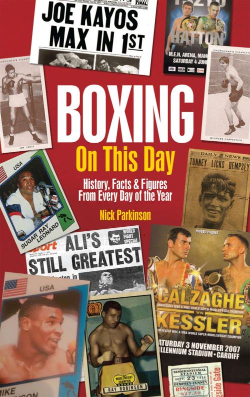 Cover of the book Boxing On This Day by Nick Parkinson, Pitch Publishing