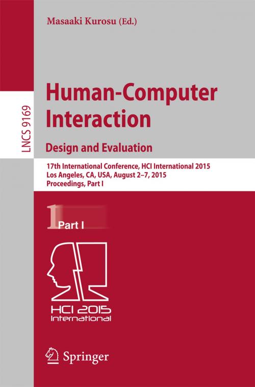 Cover of the book Human-Computer Interaction: Design and Evaluation by , Springer International Publishing