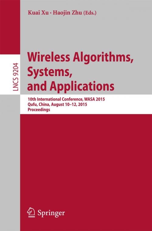 Cover of the book Wireless Algorithms, Systems, and Applications by , Springer International Publishing