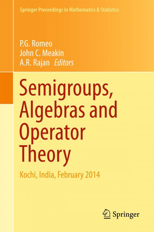 Cover of the book Semigroups, Algebras and Operator Theory by , Springer India