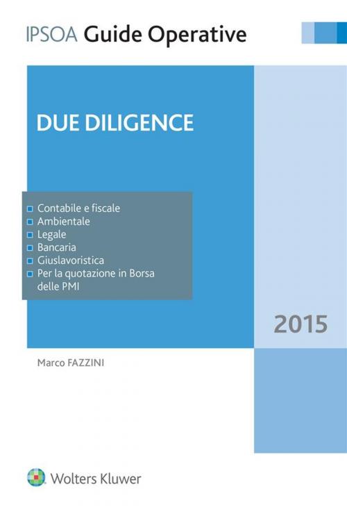 Cover of the book Due diligence by Marco Fazzini, Ipsoa