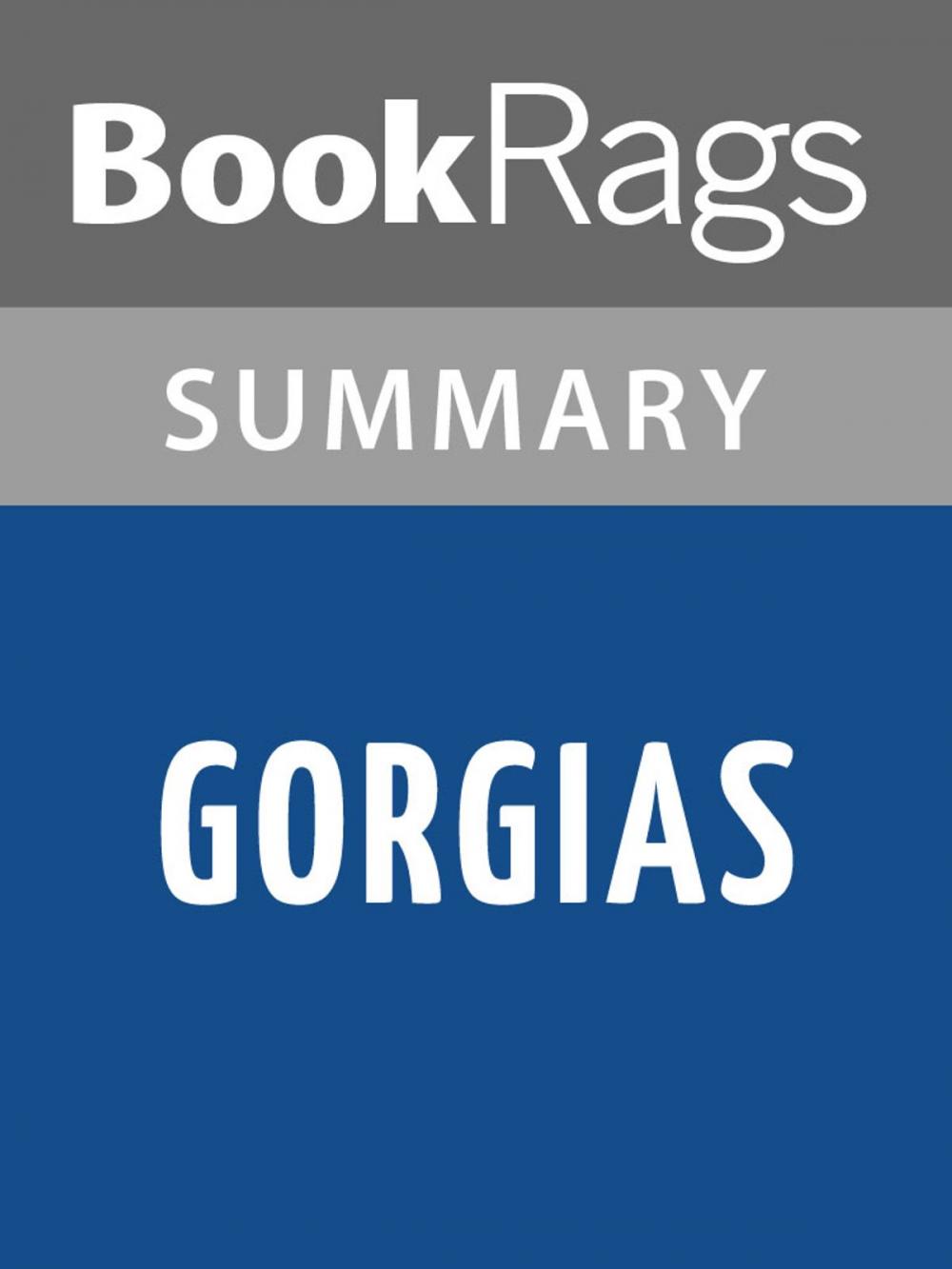 Big bigCover of Gorgias by Plato Summary & Study Guide