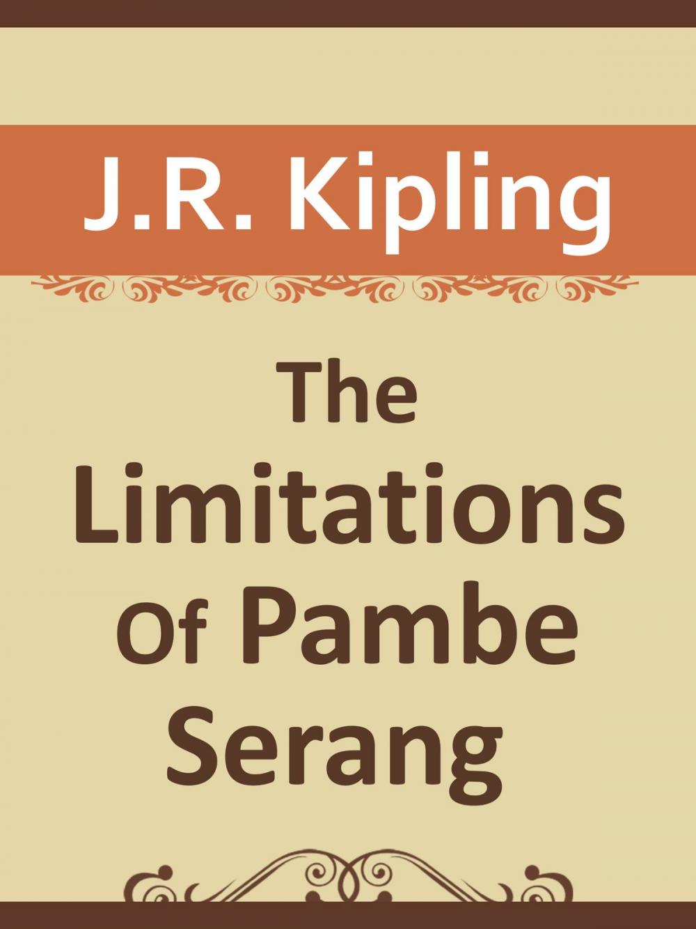 Big bigCover of The Limitations Of Pambe Serang