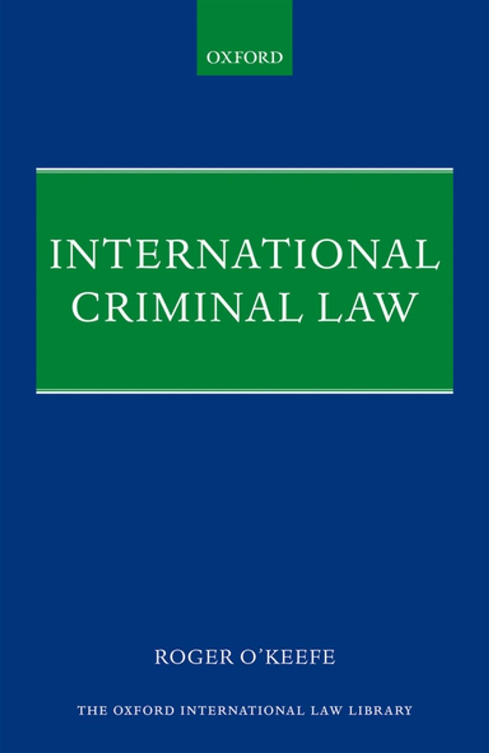 Big bigCover of International Criminal Law