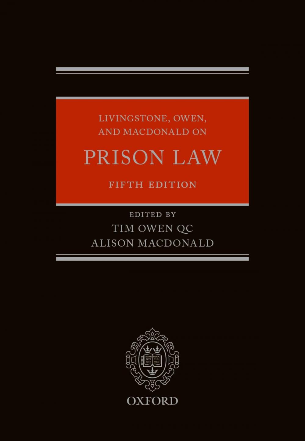 Big bigCover of Livingstone, Owen, and Macdonald on Prison Law