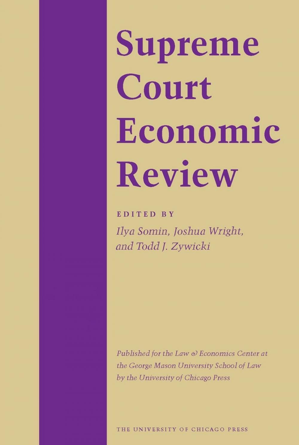 Big bigCover of Supreme Court Economic Review, Volume 22