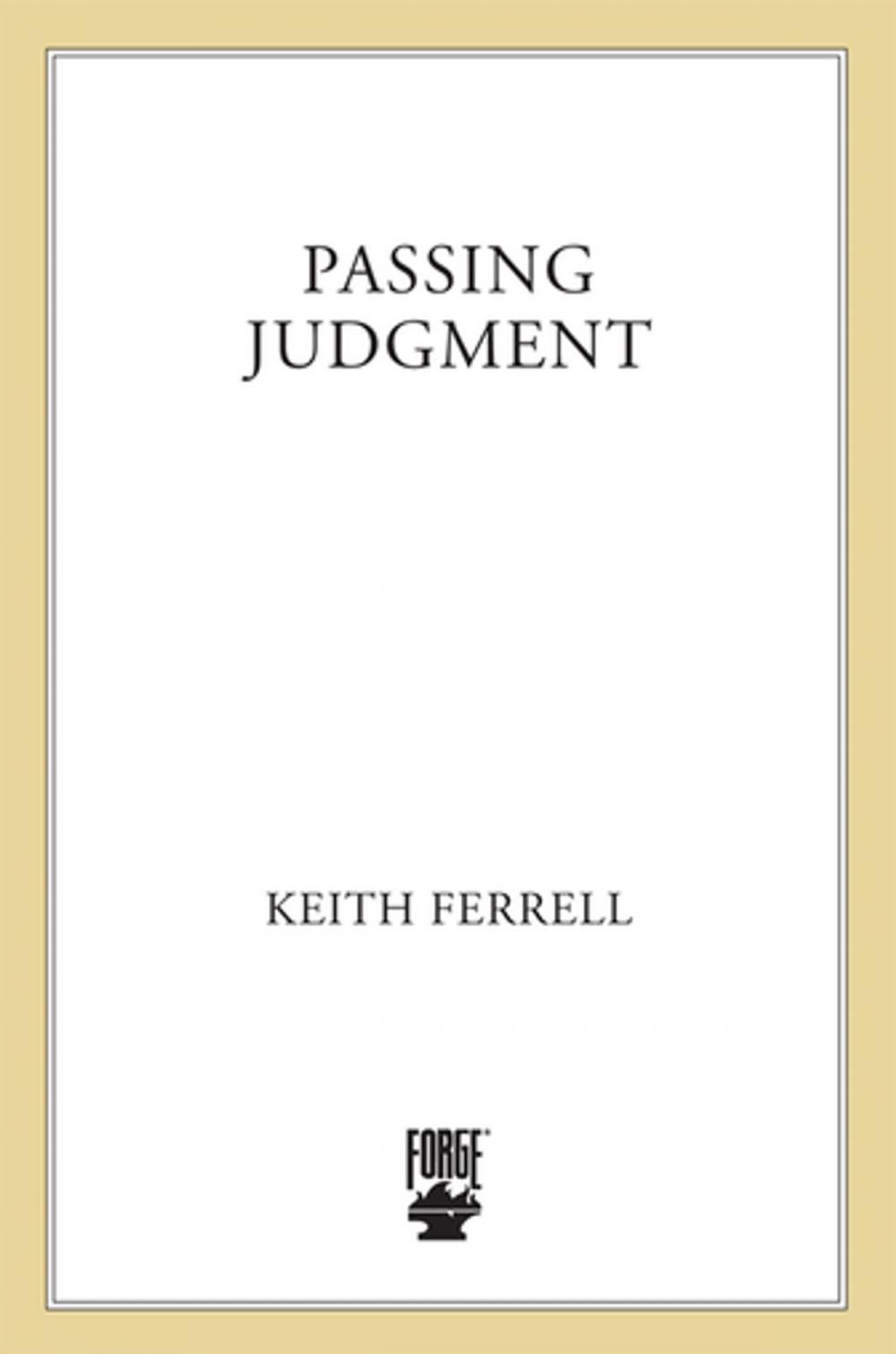 Big bigCover of Passing Judgment