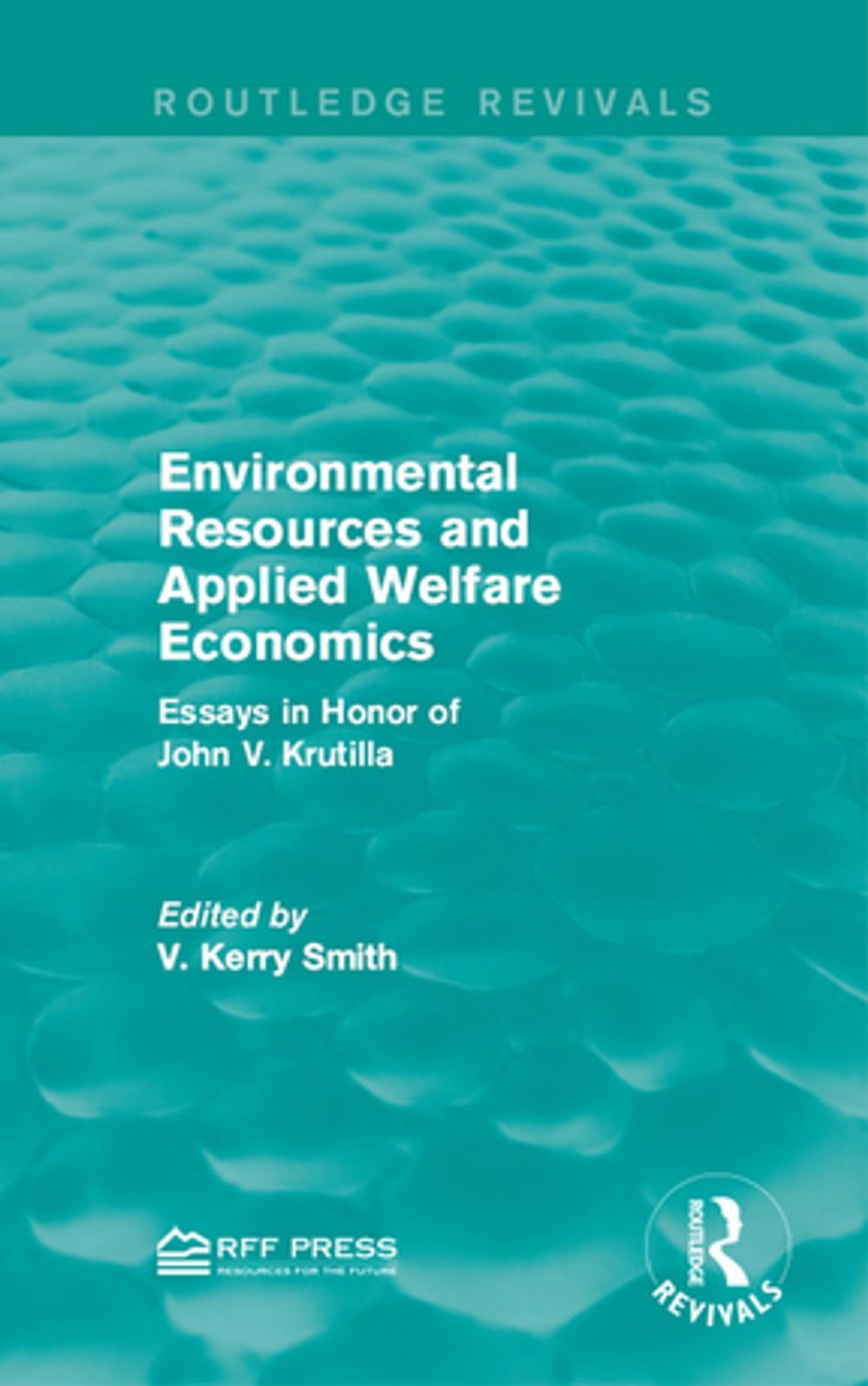 Big bigCover of Environmental Resources and Applied Welfare Economics