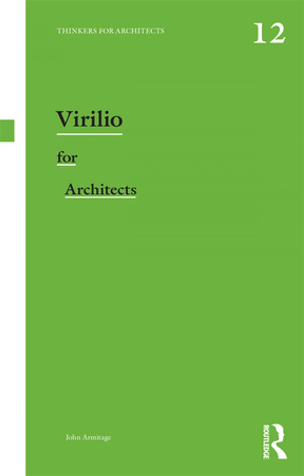 Big bigCover of Virilio for Architects