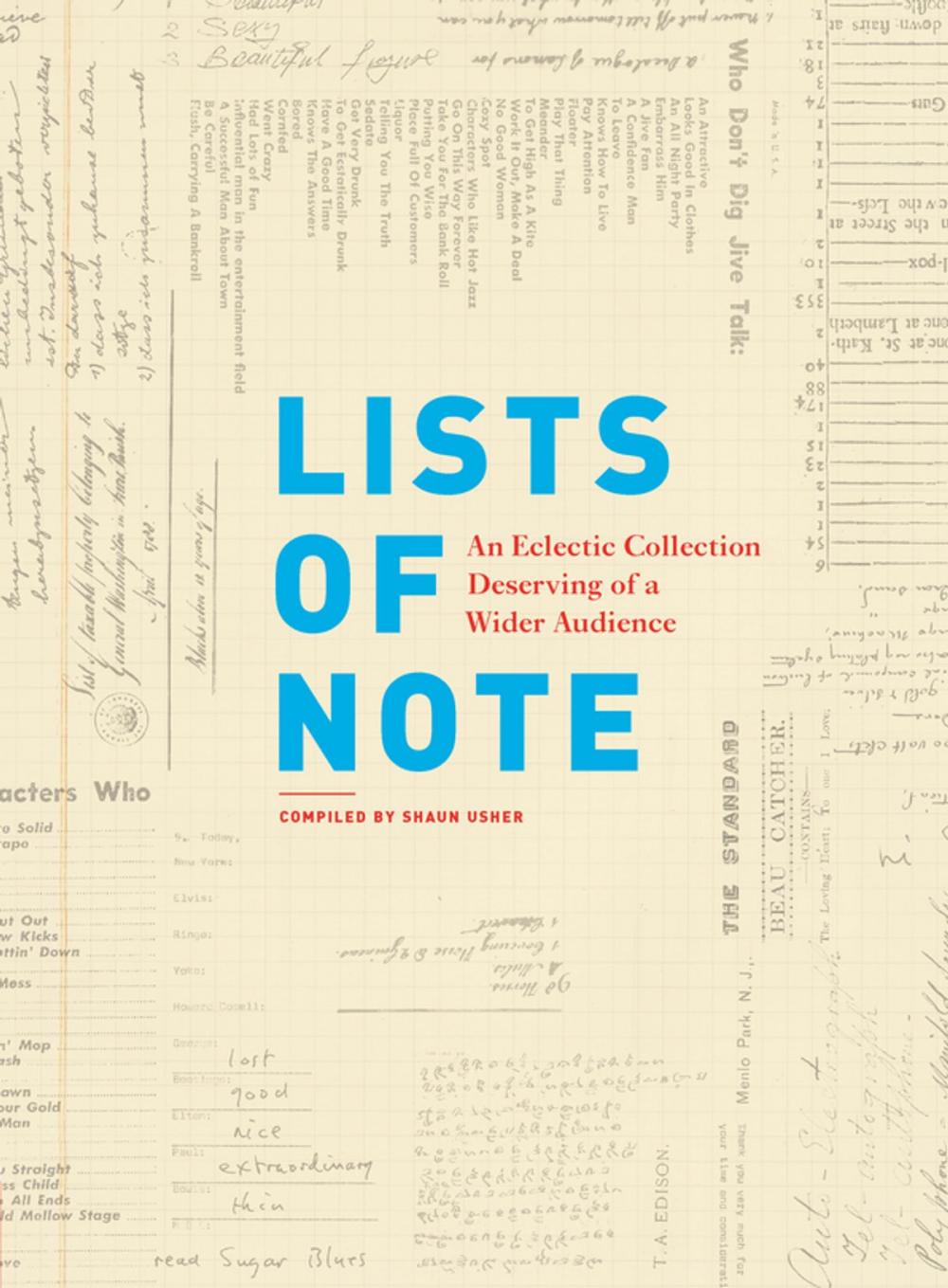 Big bigCover of Lists of Note