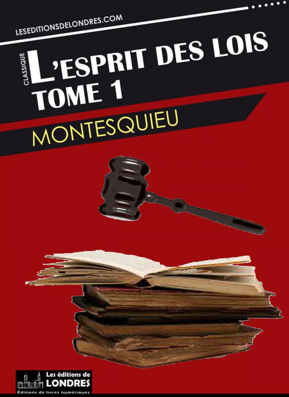 Big bigCover of L'esprit des lois - Tome 1