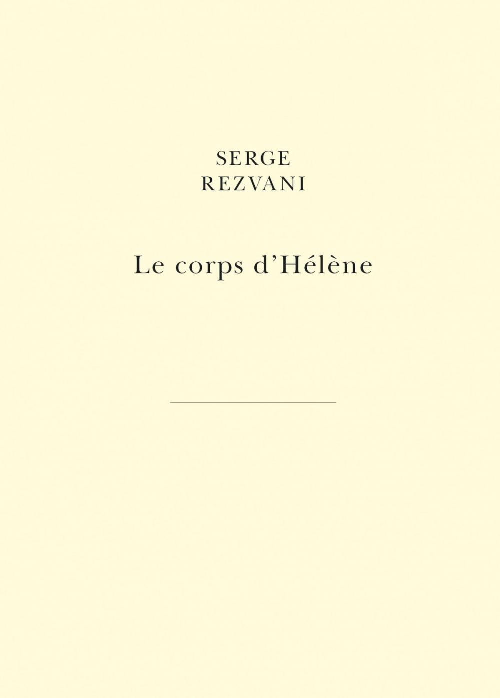 Big bigCover of Le Corps d'Hélène