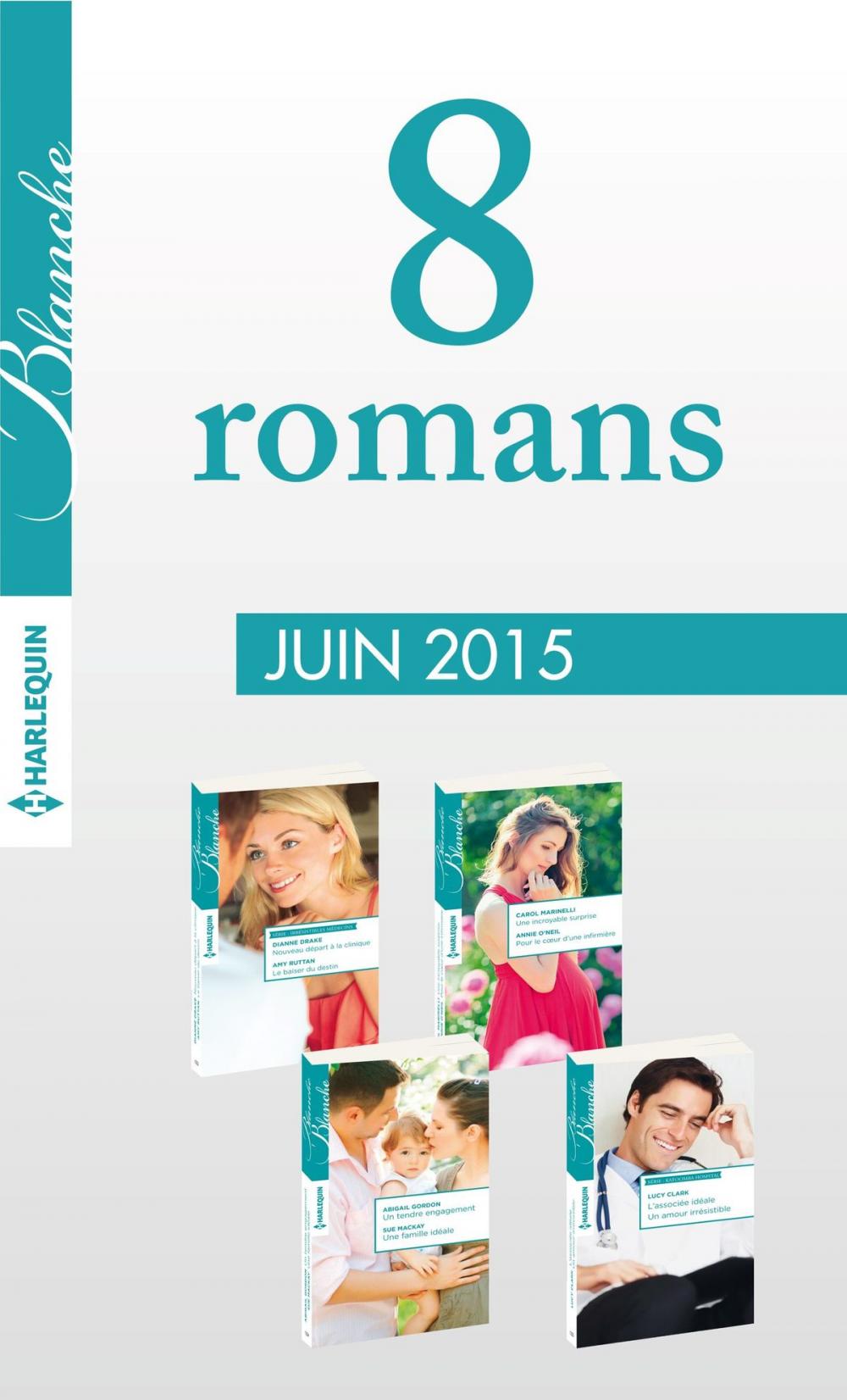 Big bigCover of 8 romans Blanche (n°1222 à 1225 - juin 2015)