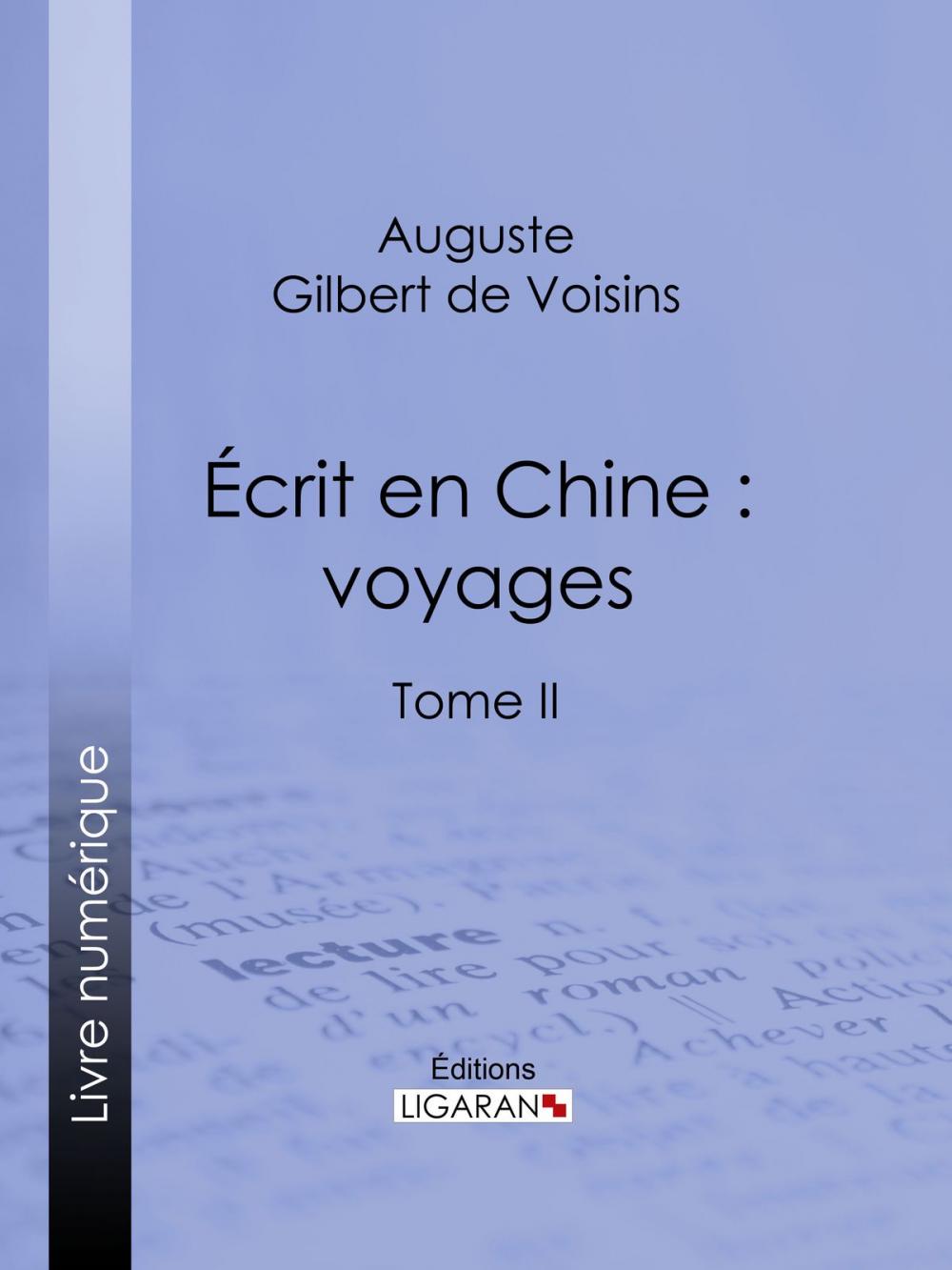 Big bigCover of Écrit en Chine : voyages