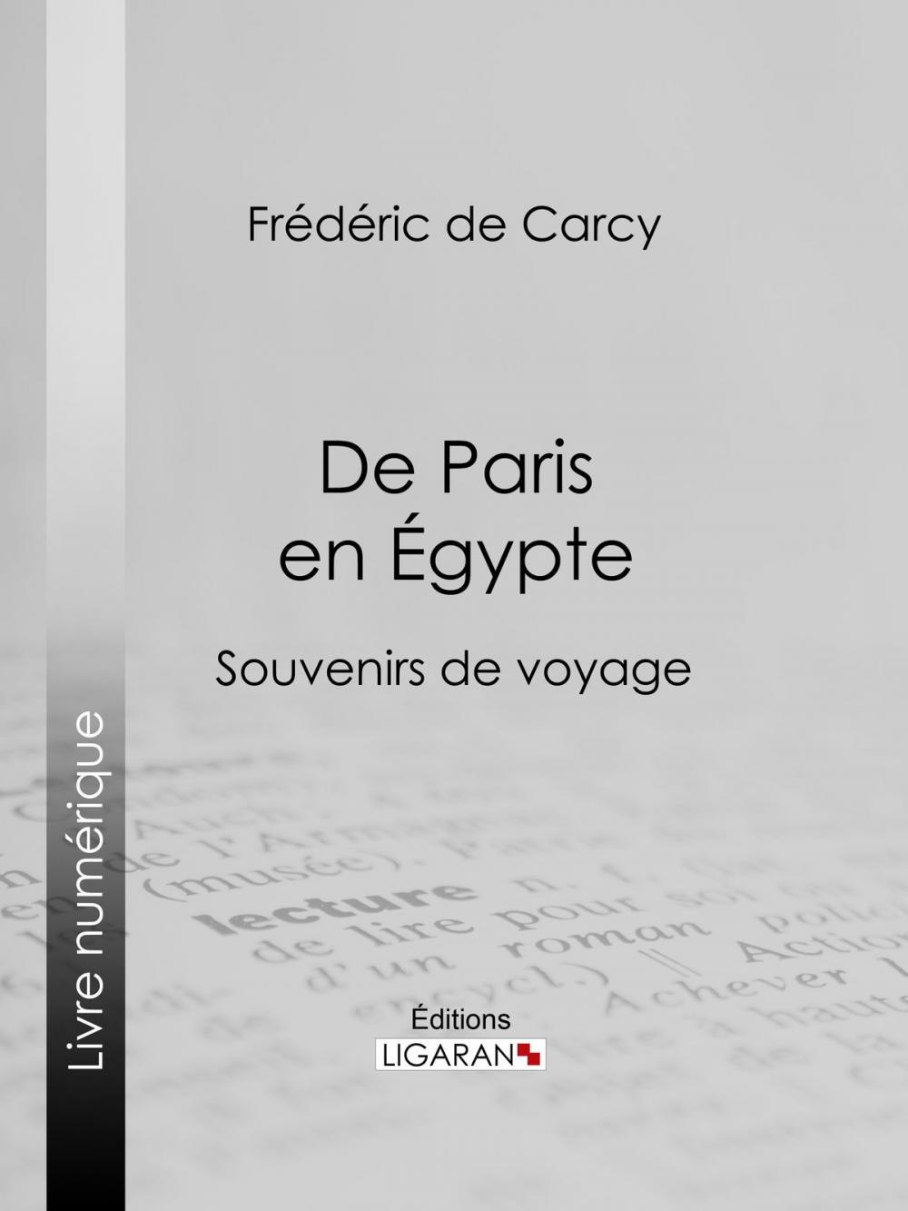 Big bigCover of De Paris en Égypte