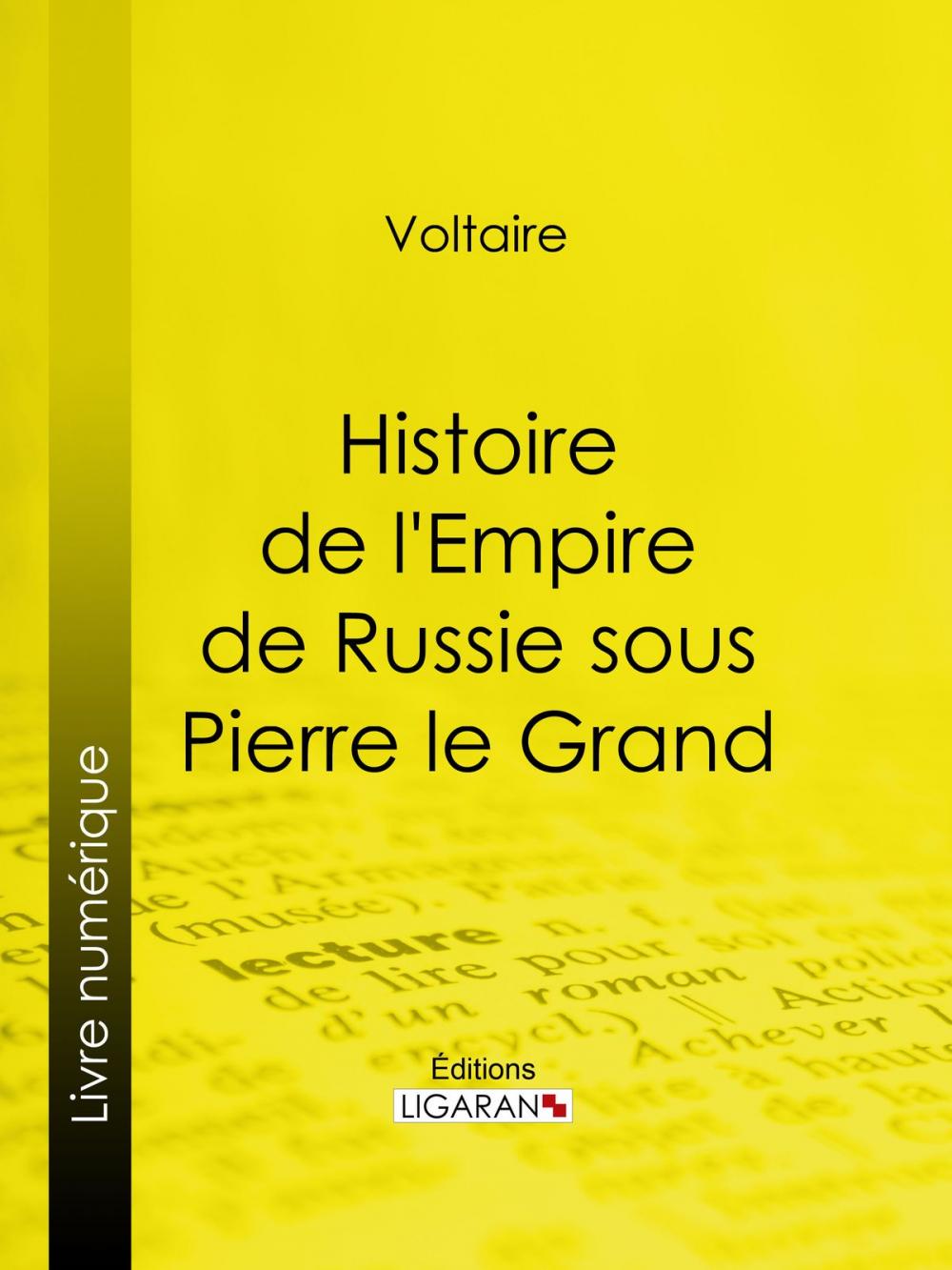 Big bigCover of Histoire de l'Empire de Russie sous Pierre le Grand