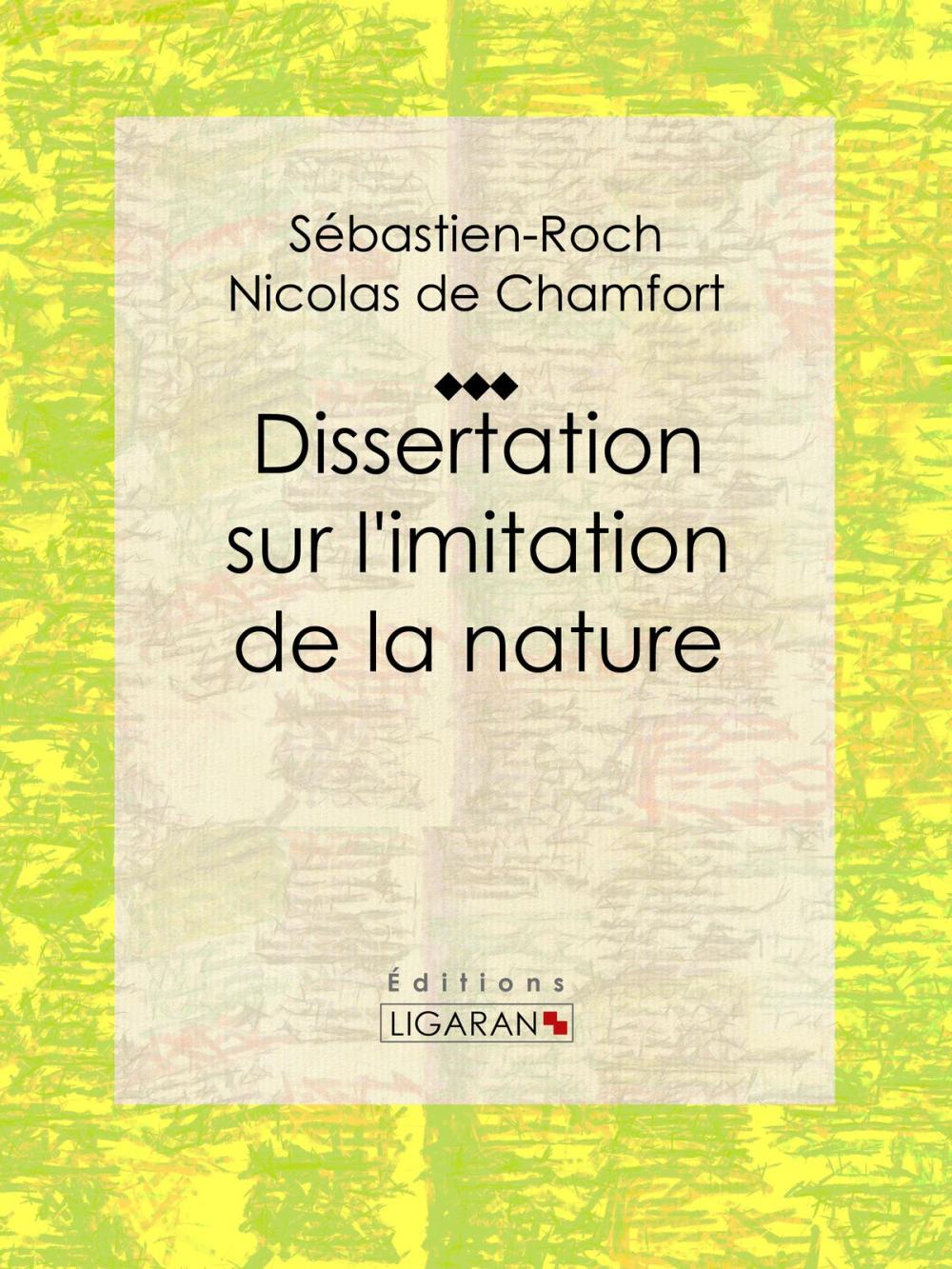 Big bigCover of Dissertation sur l'imitation de la nature