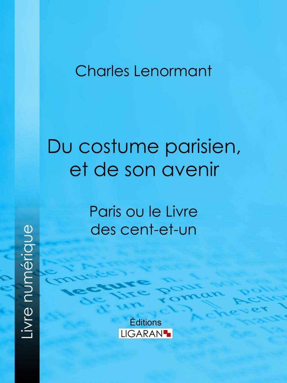 Big bigCover of Du costume parisien, et de son avenir