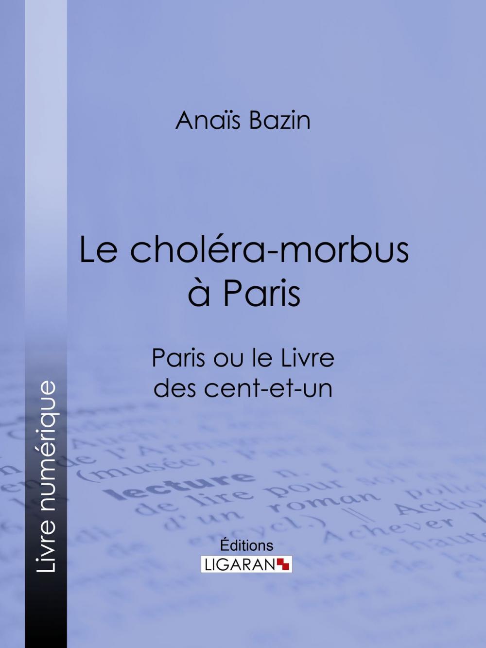 Big bigCover of Le choléra-morbus à Paris