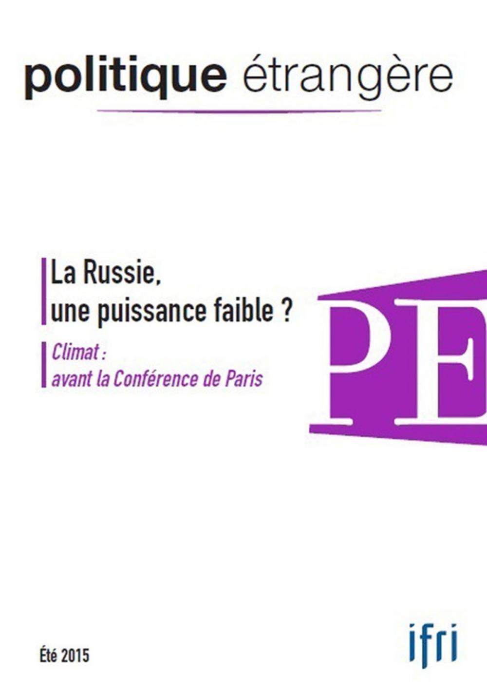 Big bigCover of La Russie, une puissance faible ?