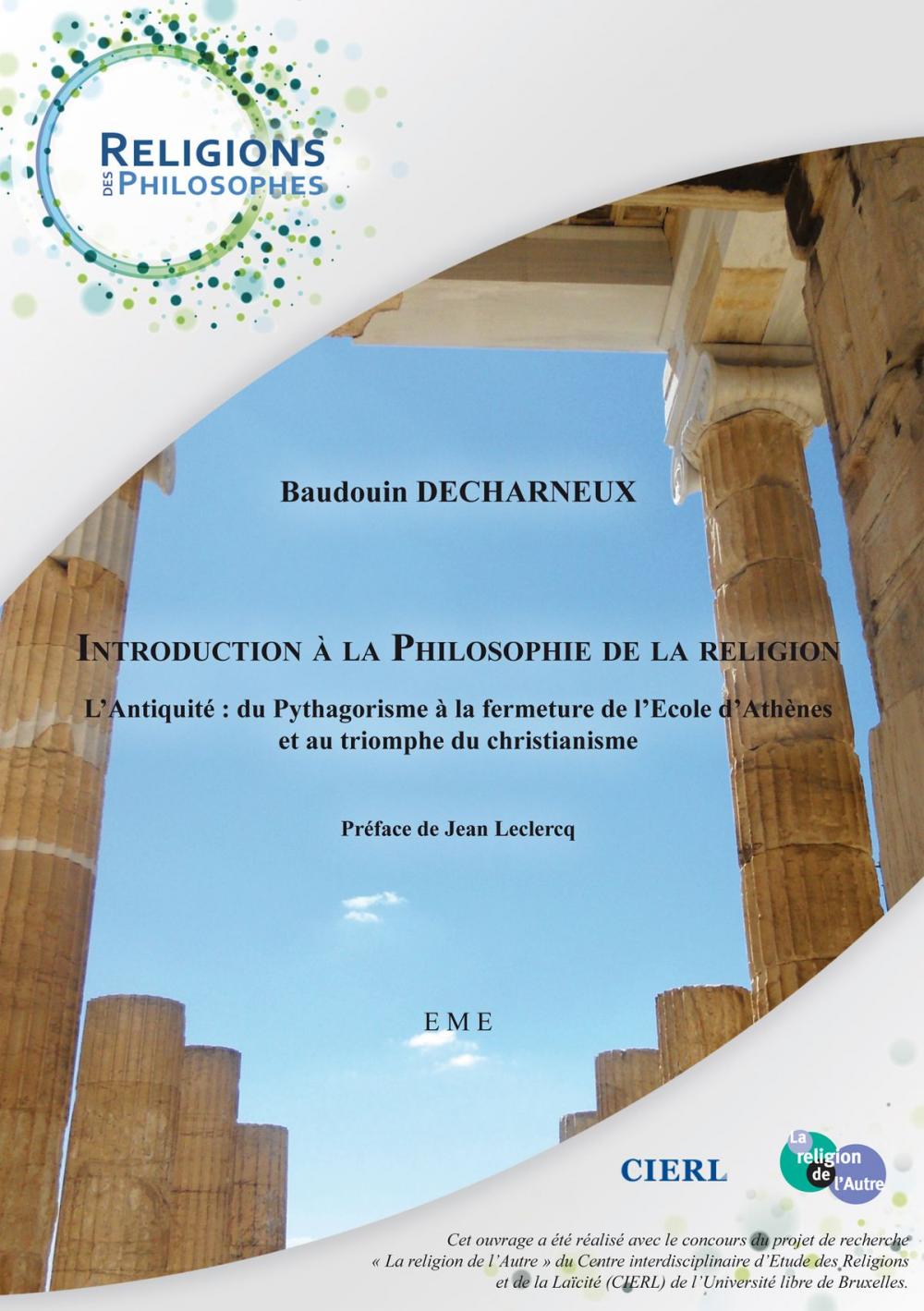 Big bigCover of Introduction à la philosophie de la religion