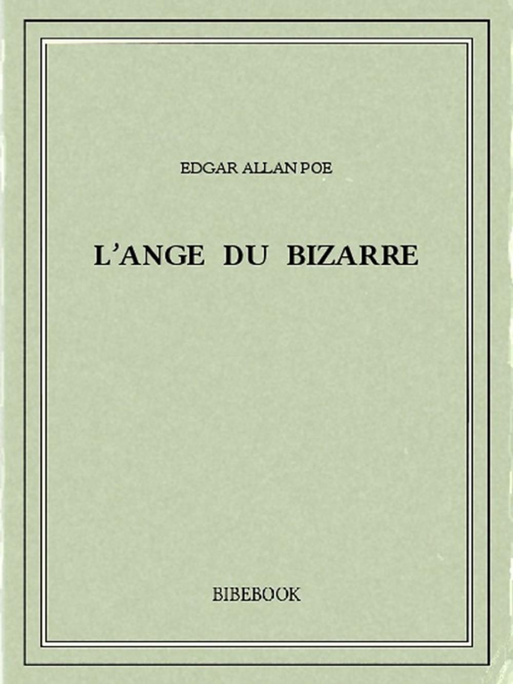 Big bigCover of L'ange du bizarre