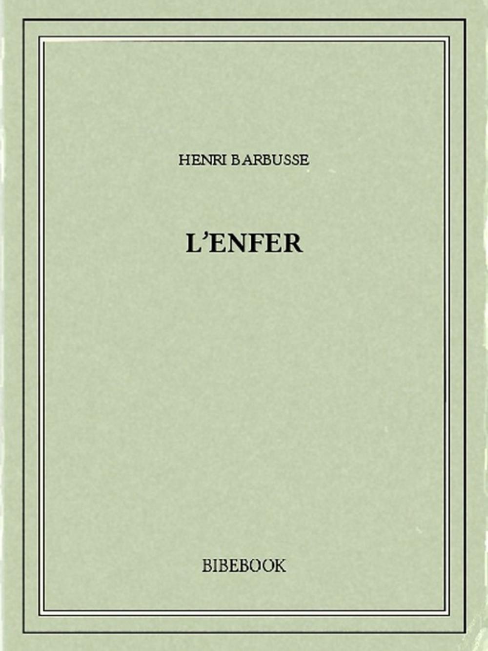 Big bigCover of L'enfer