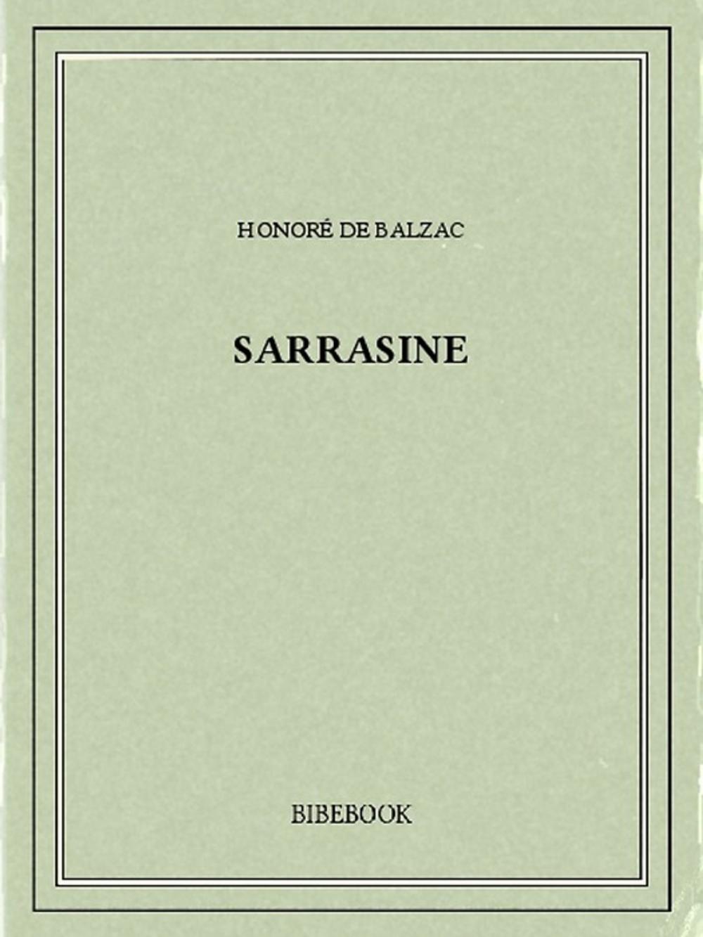 Big bigCover of Sarrasine