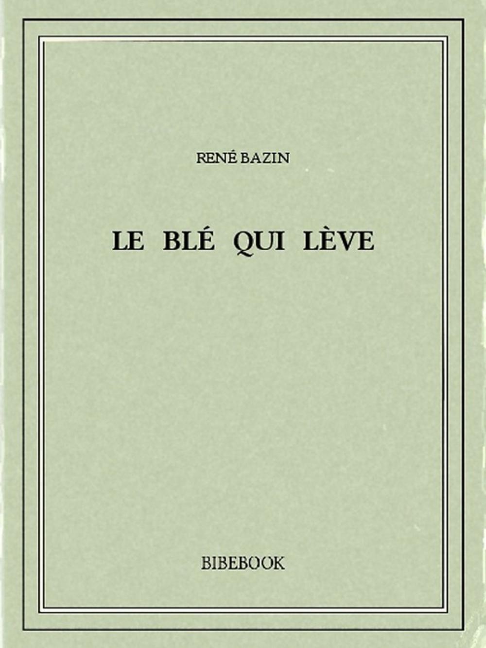 Big bigCover of Le blé qui lève