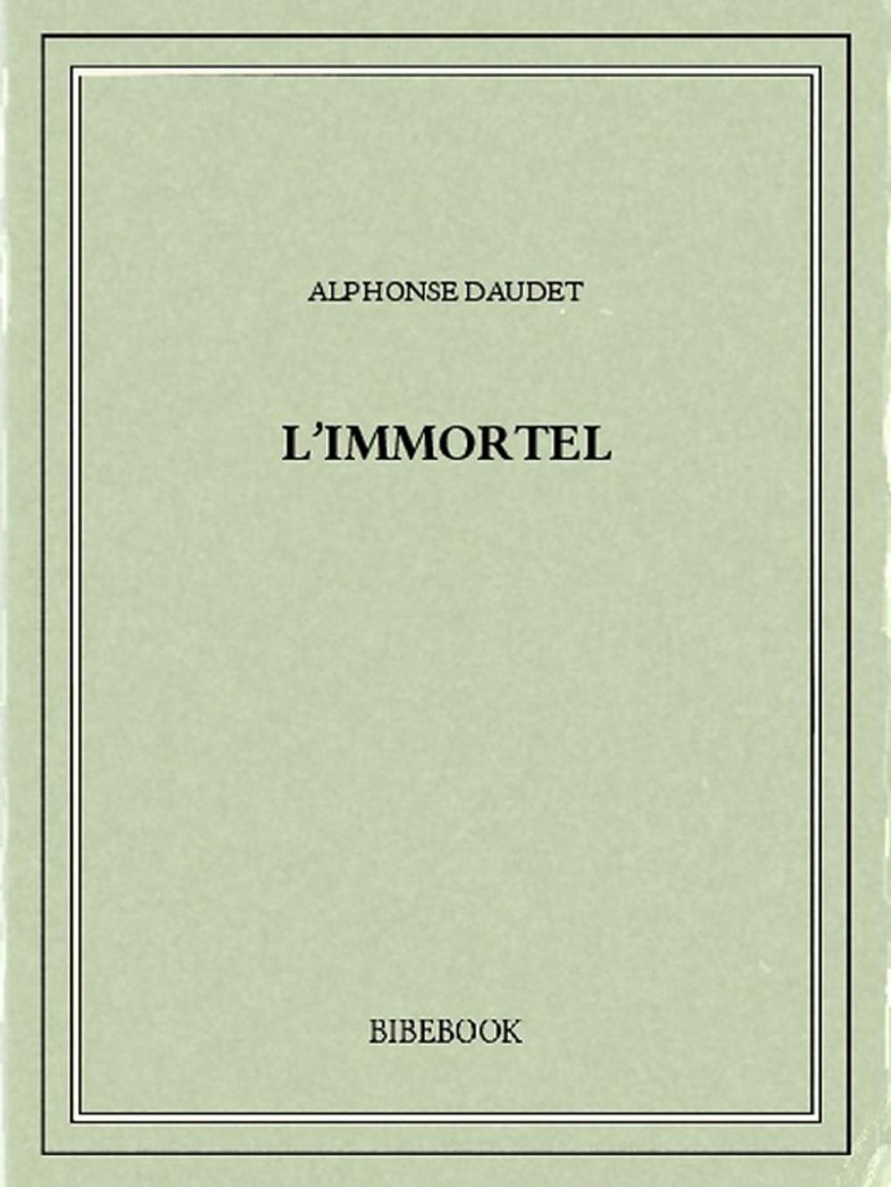 Big bigCover of L'Immortel