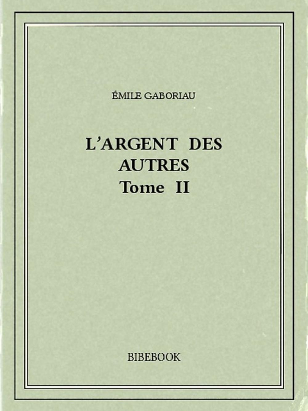 Big bigCover of L'argent des autres II