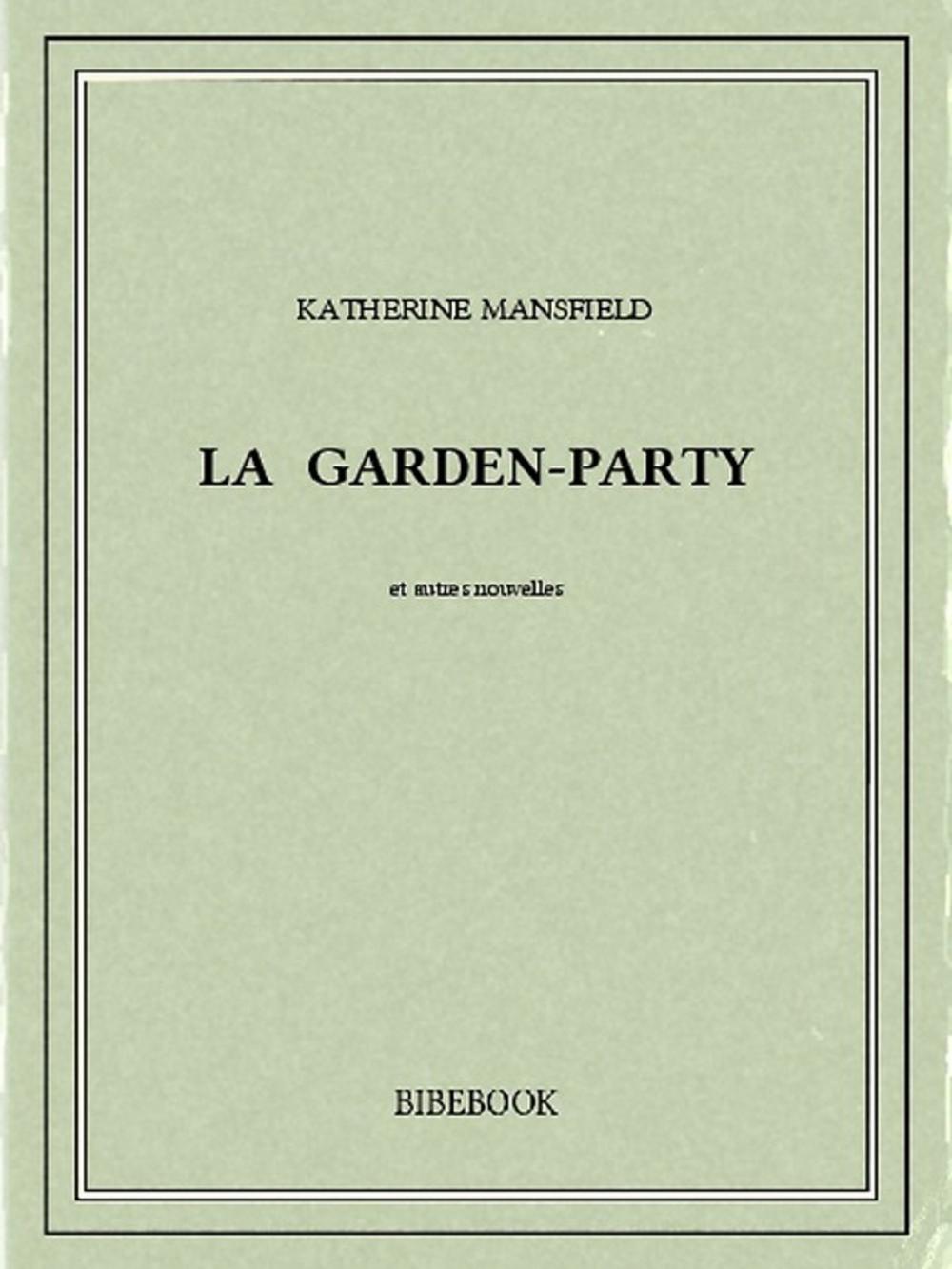 Big bigCover of La garden-party