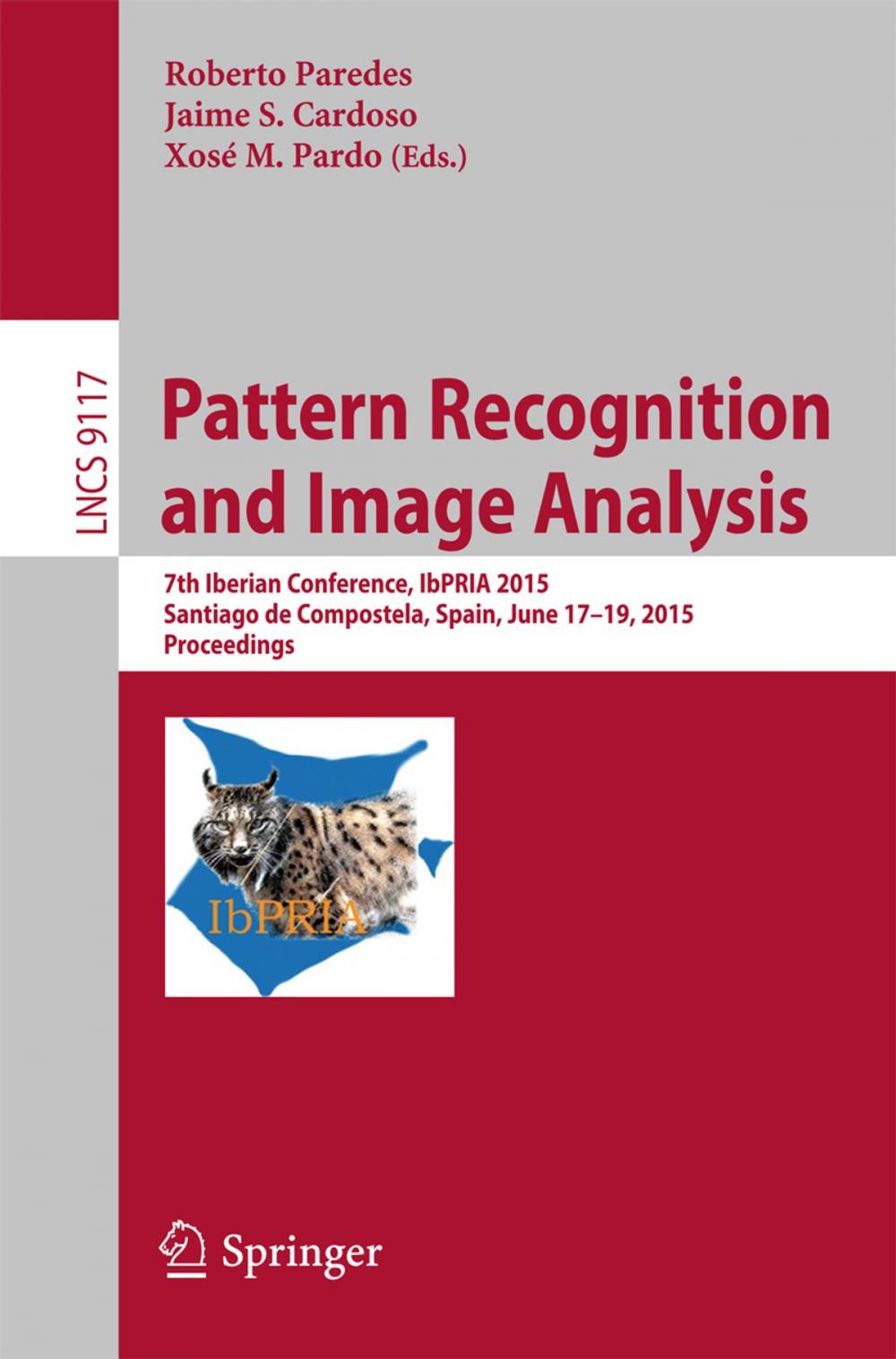 Big bigCover of Pattern Recognition and Image Analysis