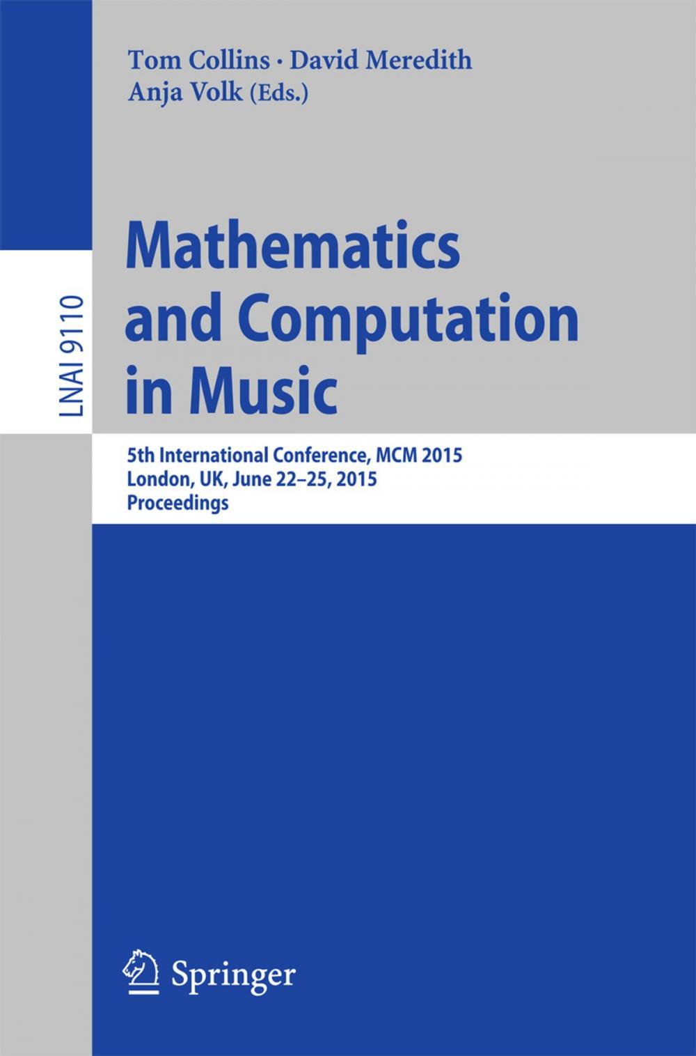 Big bigCover of Mathematics and Computation in Music