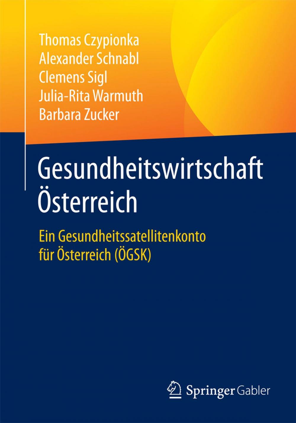 Big bigCover of Gesundheitswirtschaft Österreich