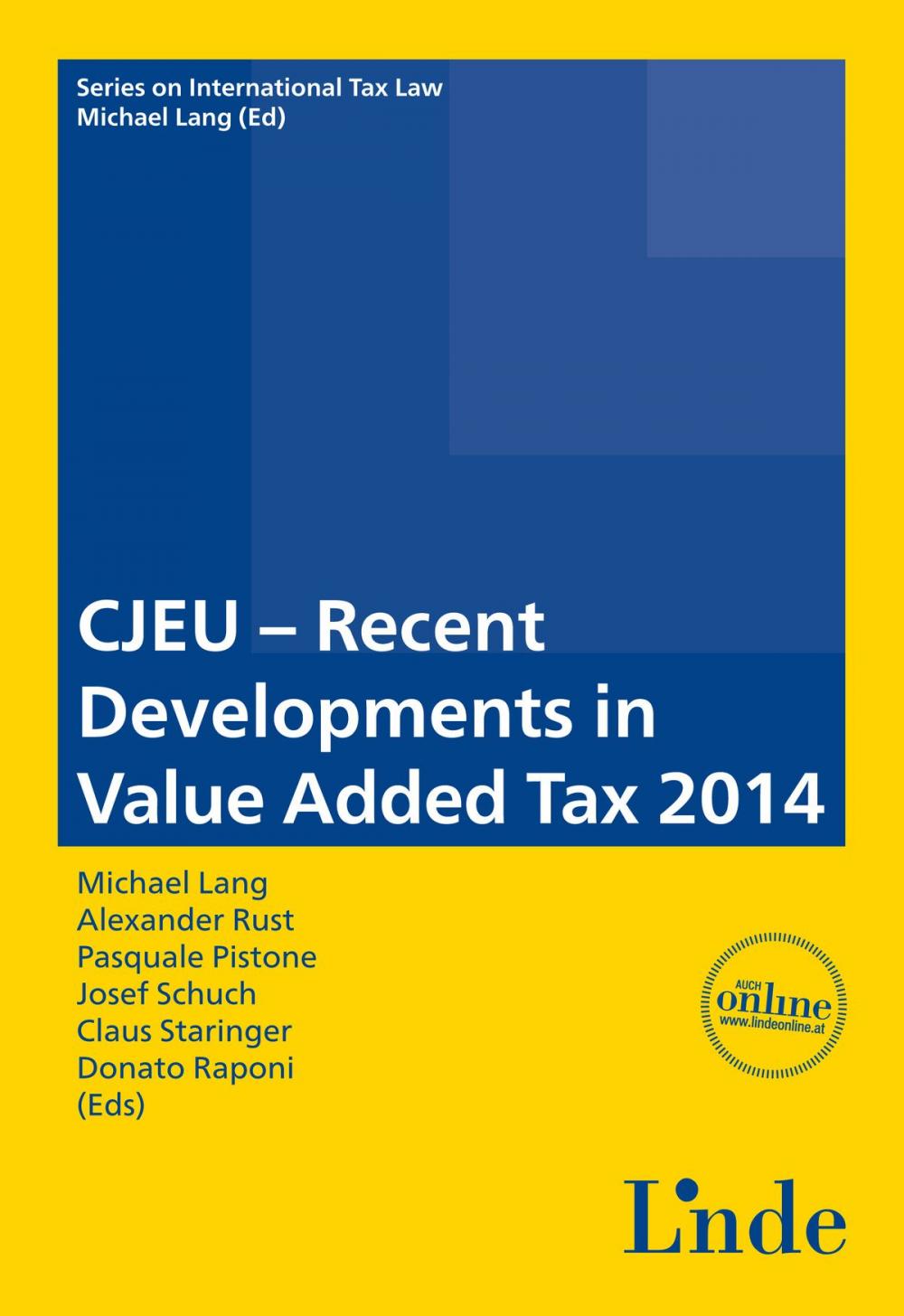 Big bigCover of CJEU - Recent Developments in Value Added Tax 2014