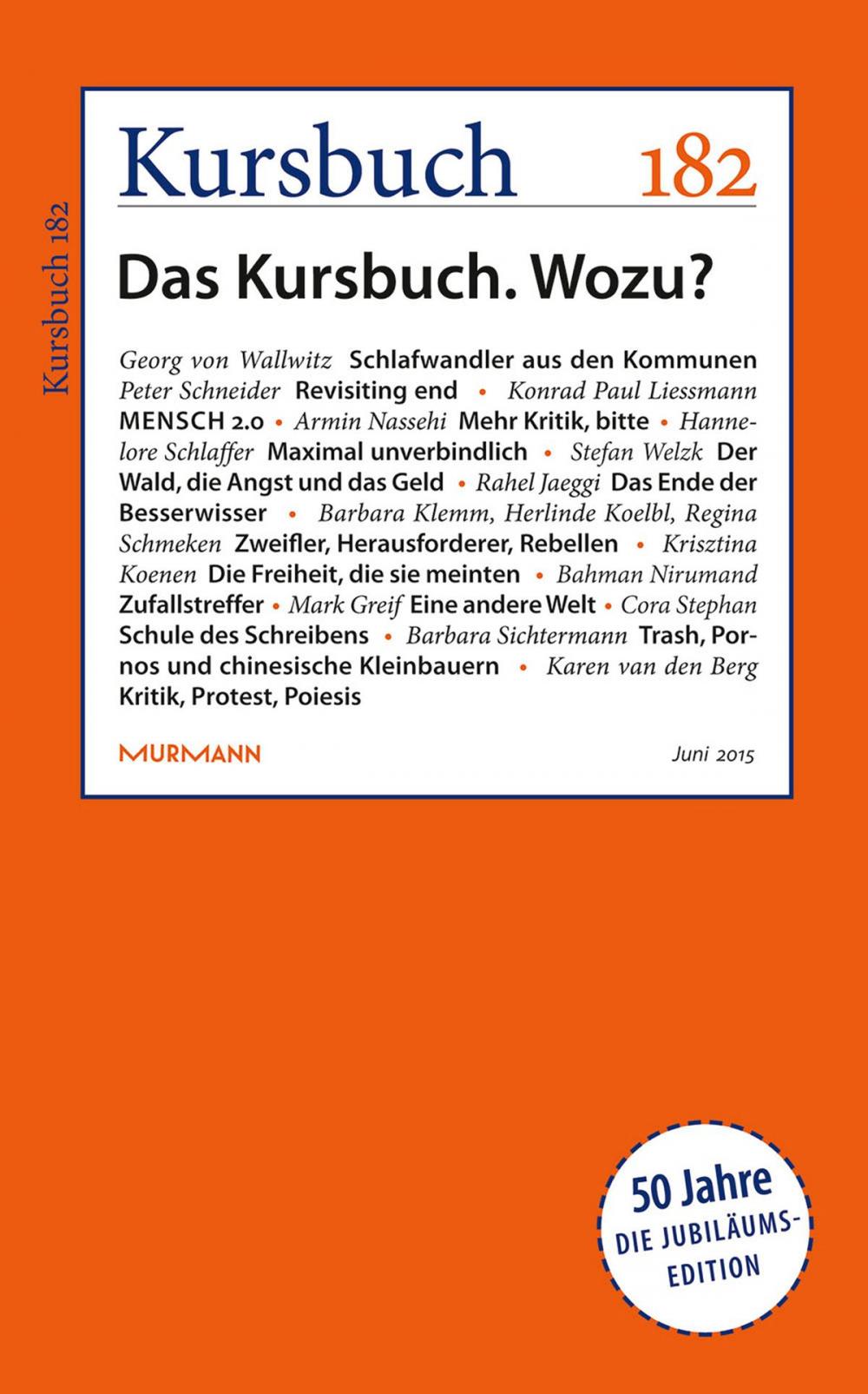 Big bigCover of Kursbuch 182